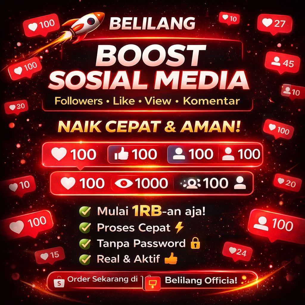 JASA FOLLOWERS INSTAGRAM TIKTOK MURAH BERGARANSI INDONESIA | LIKE VIEW CEPAT REAL | BELILANG