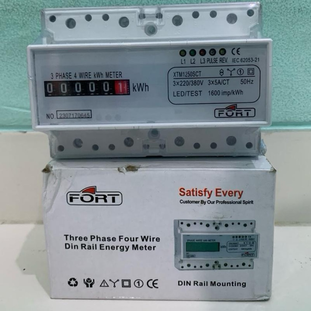 KWH METER 3PHASE ANALOG VIA CT XTM1250SCT FORT