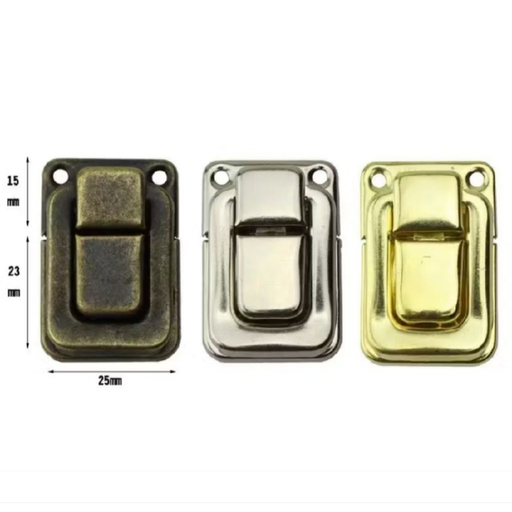 (1 pcs) kunci pengait/pengait kunci kotak kayu atau koper kecil (box hasp)