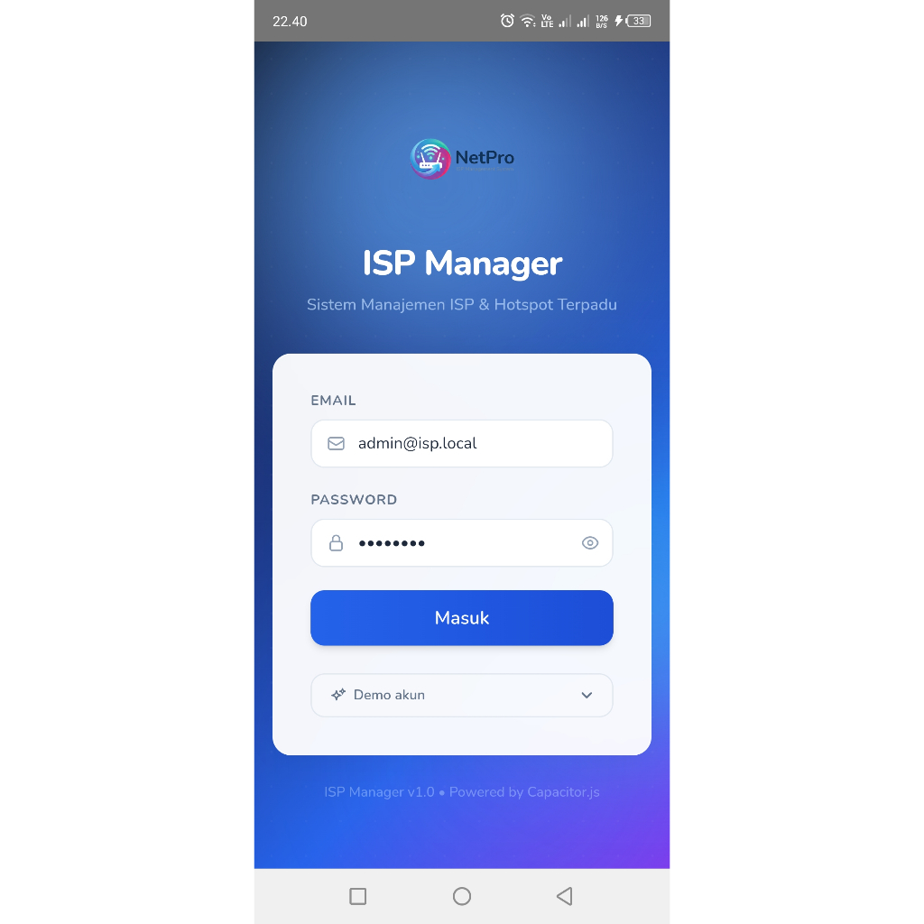 Aplikasi ISP Manager - Sistem Manajemen Internet Service Provider PPPoE Hotspot Billing Mikrotik