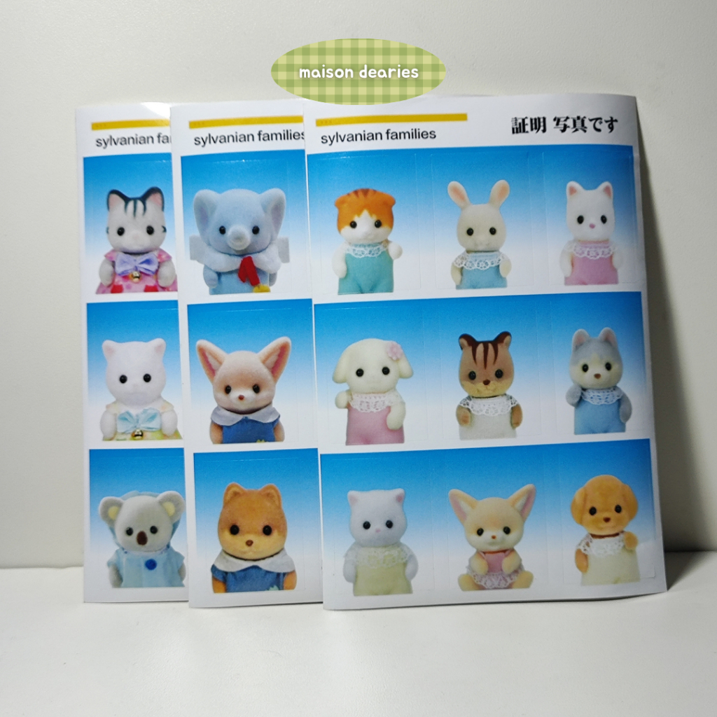 [READY] Sylvanian Families Baby ID sticker, Sylvanian Families sticker, deco sticker, sticker sylvan