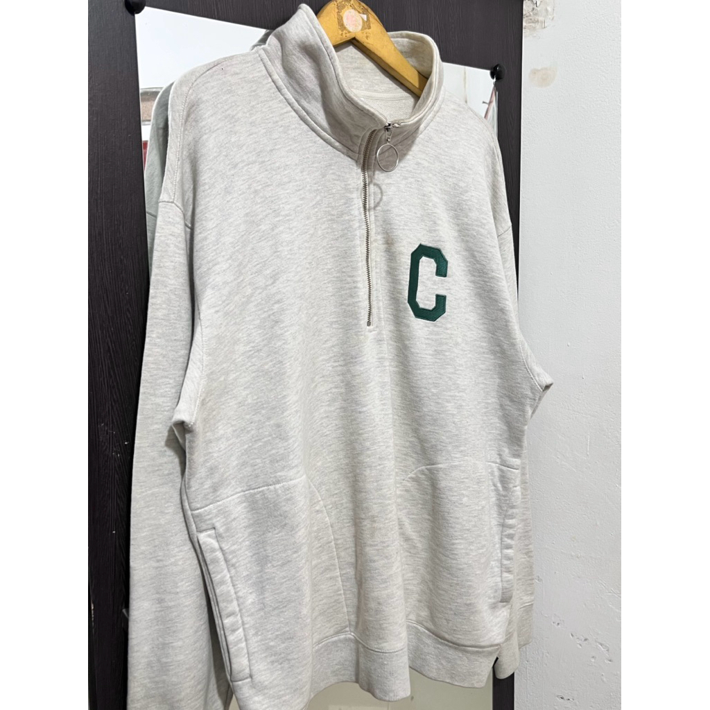 COVERNAT Half Zip Turtleneck Zipper Crewneck