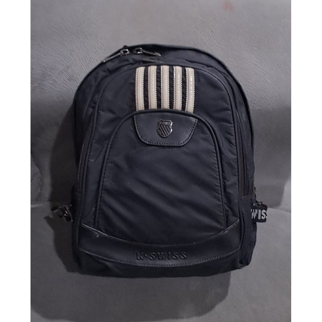 Ransel mini hitam nilon K-Swiss