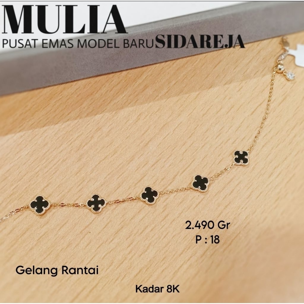 Gelang Serut VC emas 8K