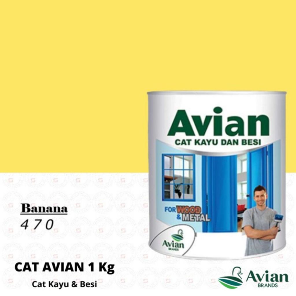Avian Cat Kayu Dan Besi 0.9 Liter (Banana)