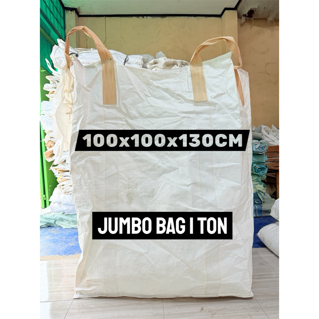 KARUNG BEKAS JUMBO 1 TON UKURAN 100X100X130CM