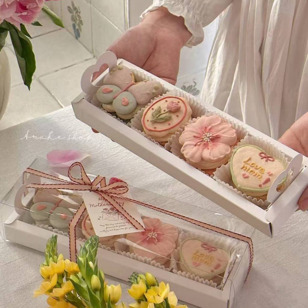 Box Bening cupcake Sekat/ Box kue Polos Transparan/ Kotak Hampers Cupcake / Kotak Kue Ulang Tahun Tr