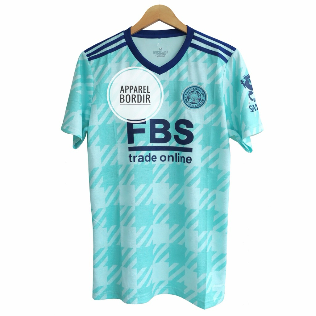 LOGO BORDIR JERSEY BOLA JERSEY FUTSAL JERSEY OLAHRAGA JERSEY LEICESTER AWAY