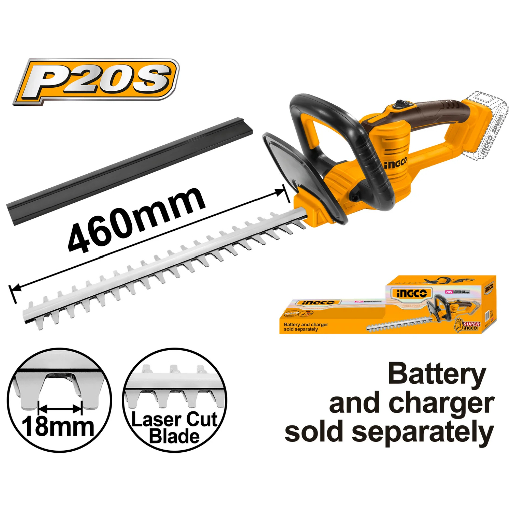 P20S Hedge Trimmer (18") INGCO CHTLI20018 Mesin Pangkas Potong Dahan 18 Inch