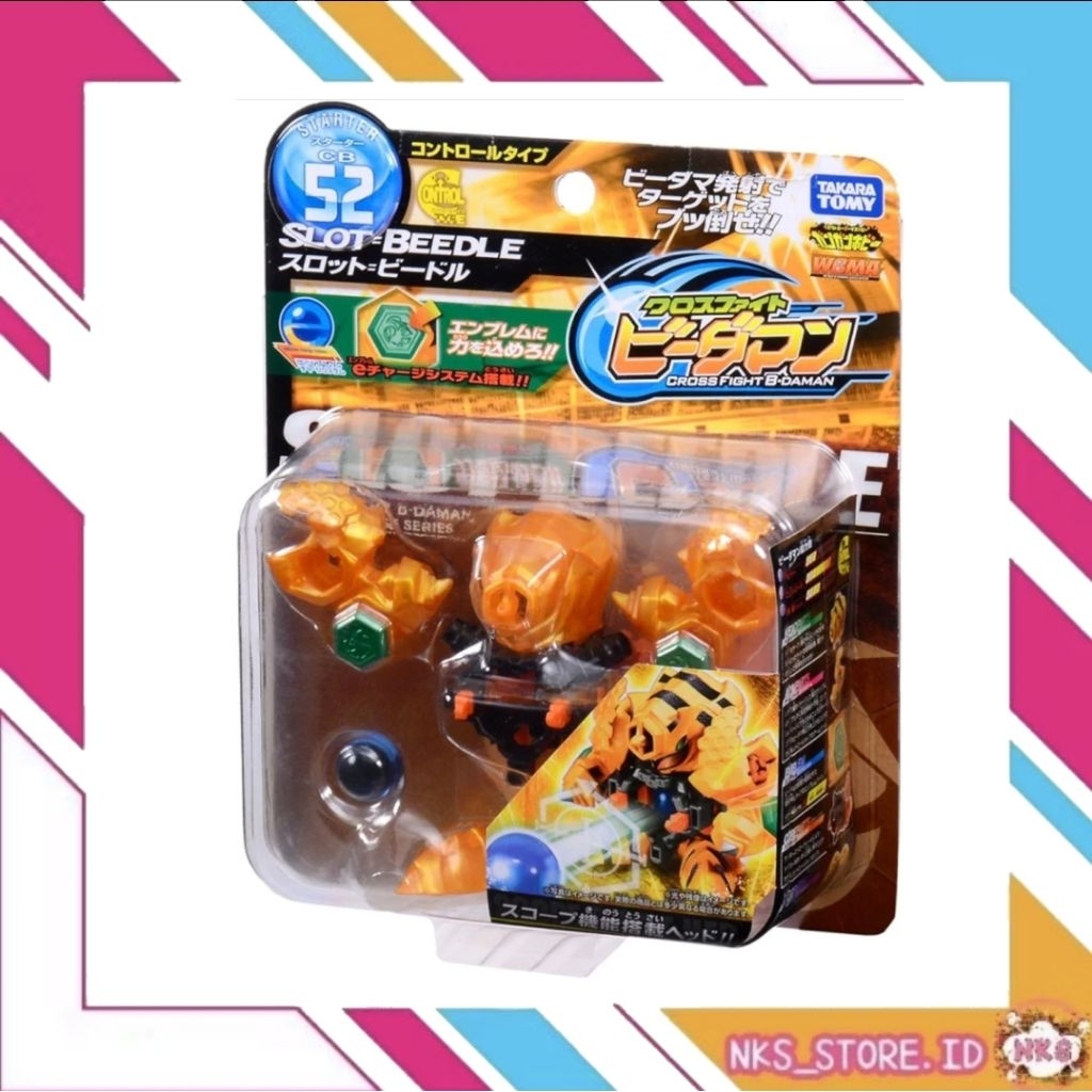 BDaman Scope Slot Head Beedle Cros Fight B-daman CB 52 Takara Tomy Ori