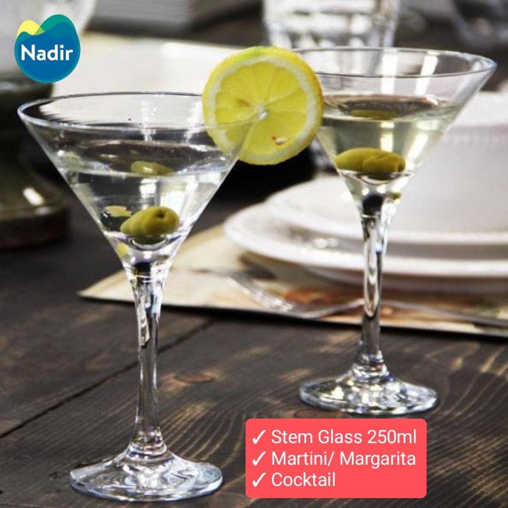 Gelas MARTINI NADIR 250ml 1 Pcs/ Gelas Bar Martini/ Stem Glass Martini NADIR