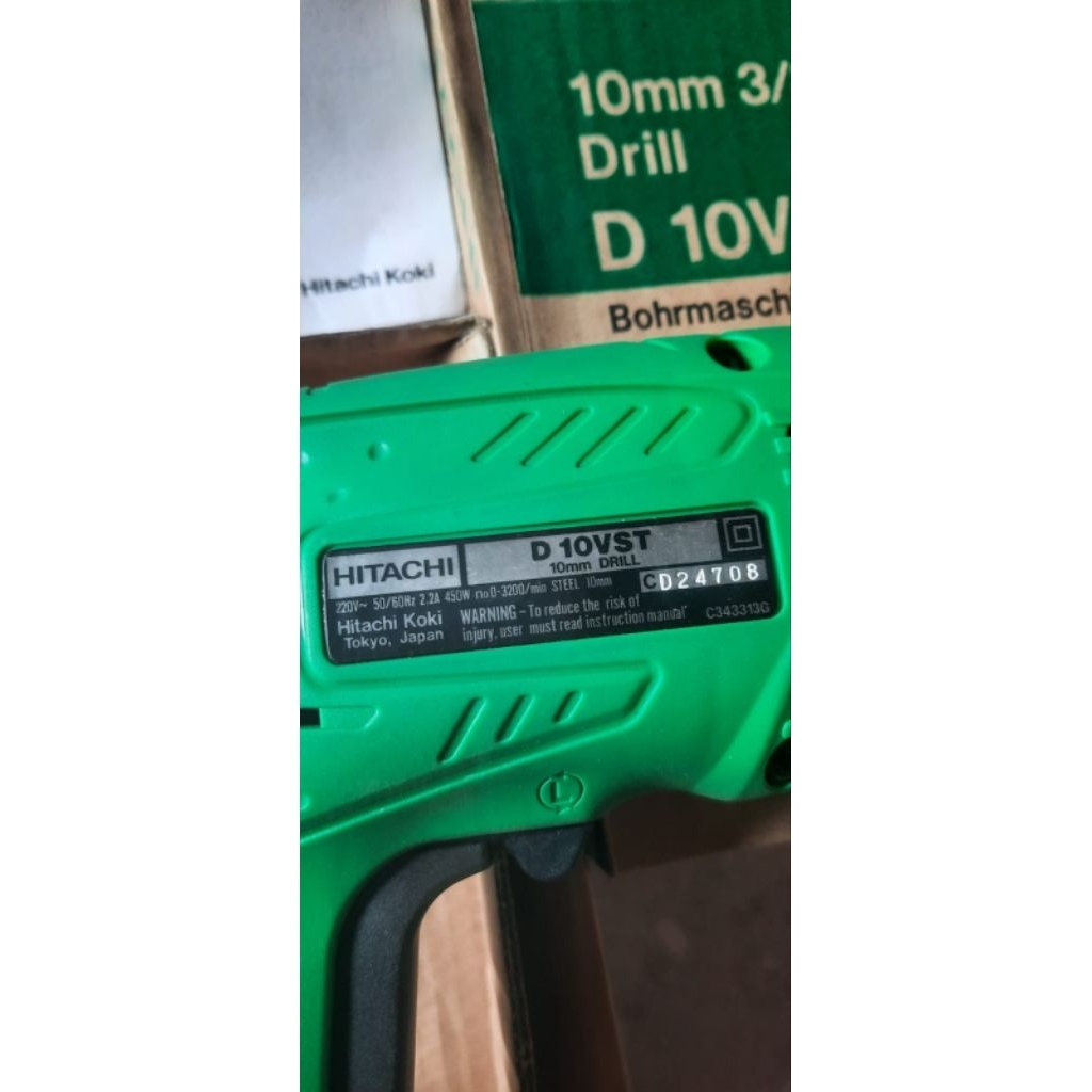 BOR TANGAN HITACHI 10MM D10VST BOR LISTRIK DRILL