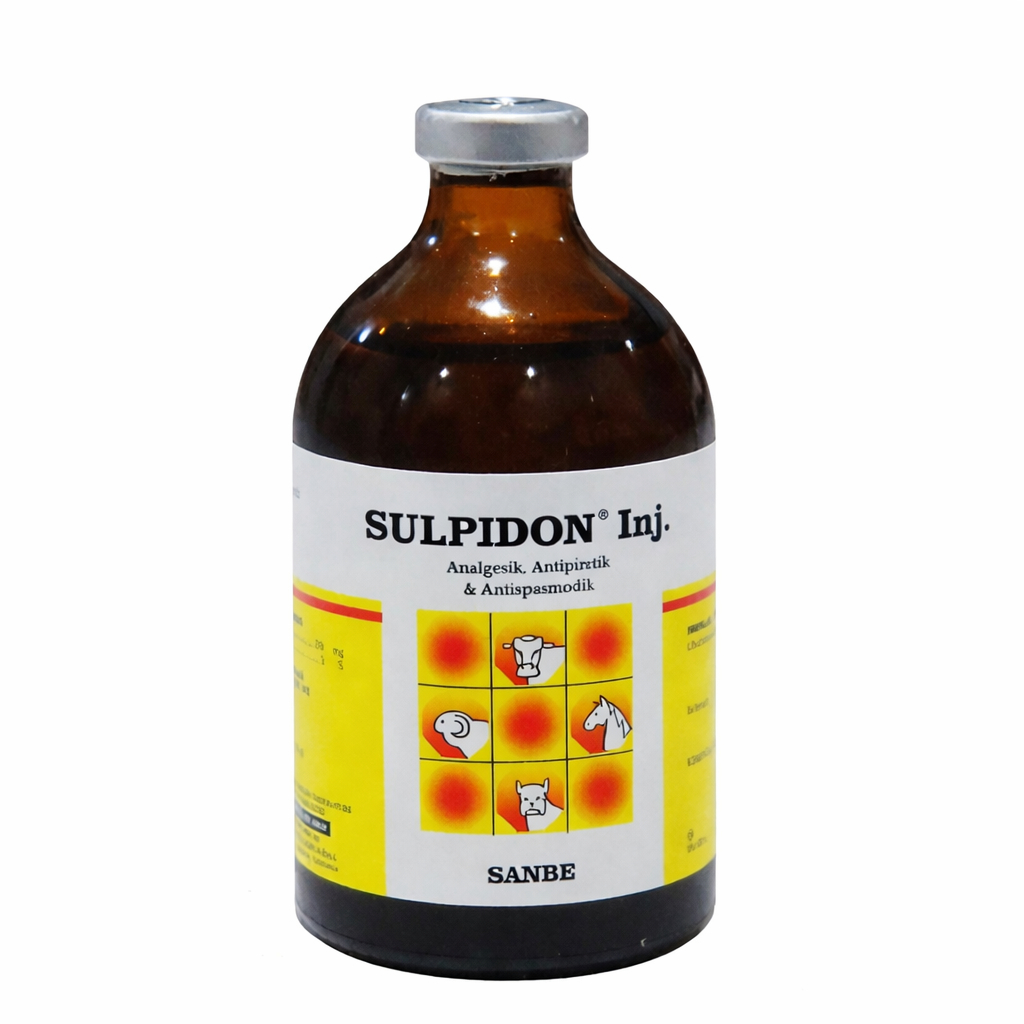SULPIDON 50ml SANBE - Obat Pereda Panas & Kejang Hewan ternak