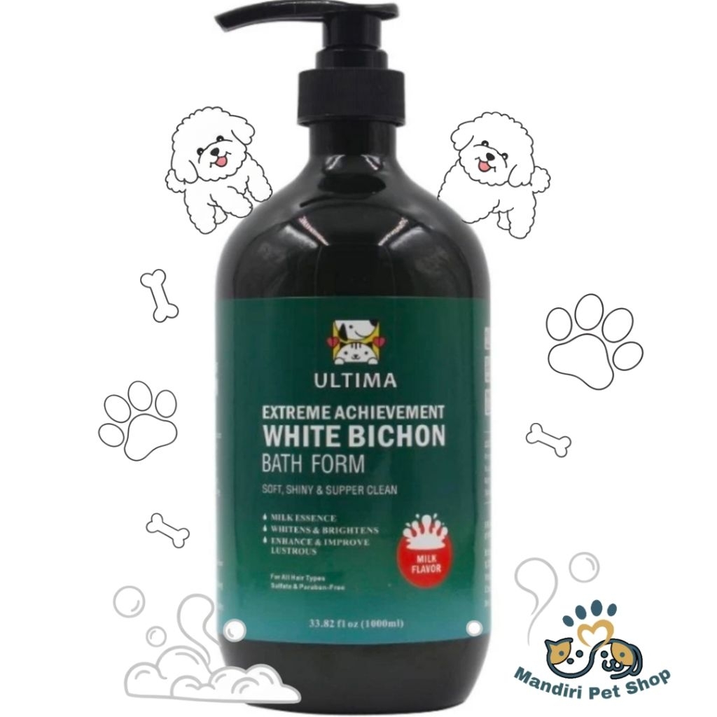 Ultima White Bichon Dog Shampoo 1000ml / Shampoo Anjing Bichon / Shampoo Anjing Ultima