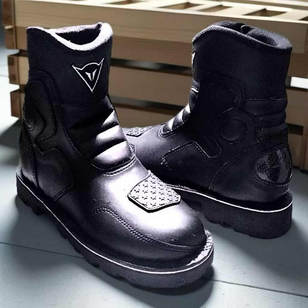 sepatu touring hitam dainese