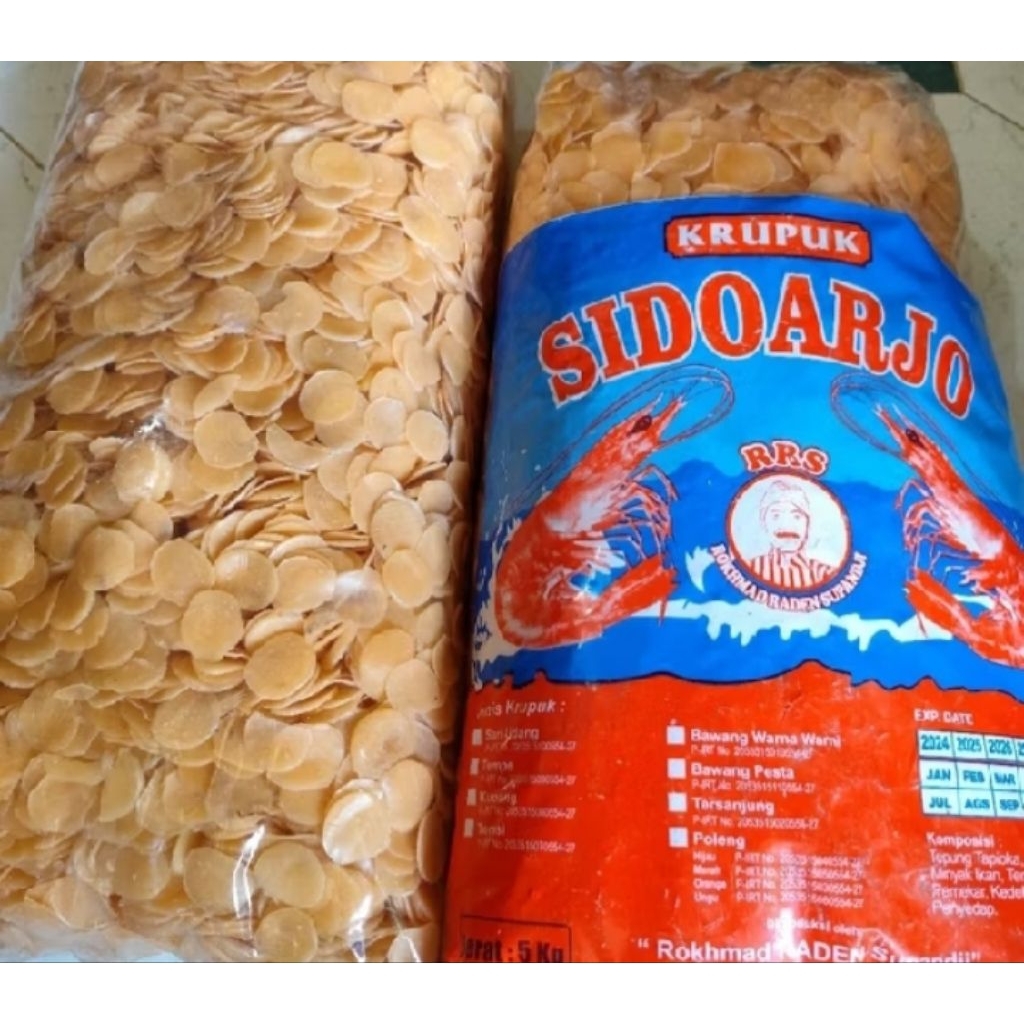 Kerupuk udang mentah 1 kg//Kerupuk udang SIDOARJO