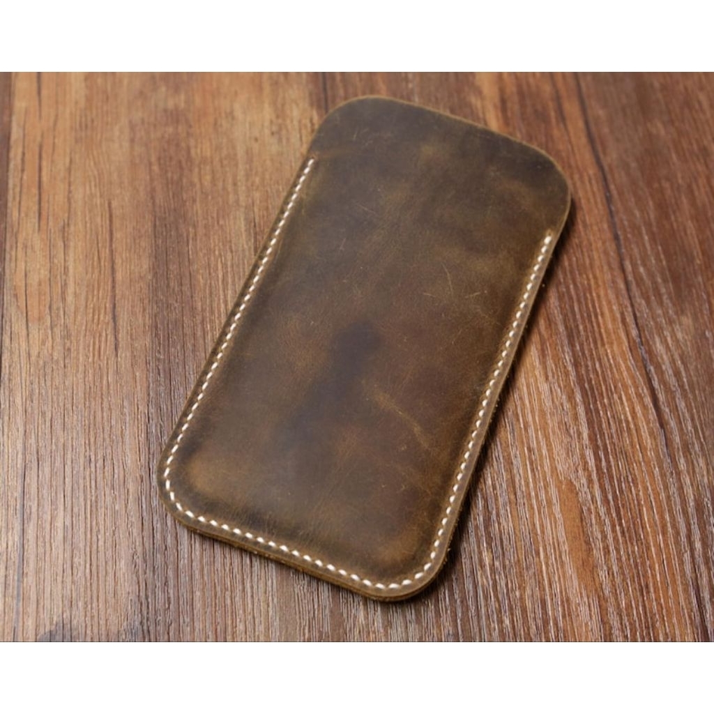 Sleeve Case iPhone leather, sarung kulit asli iPhone