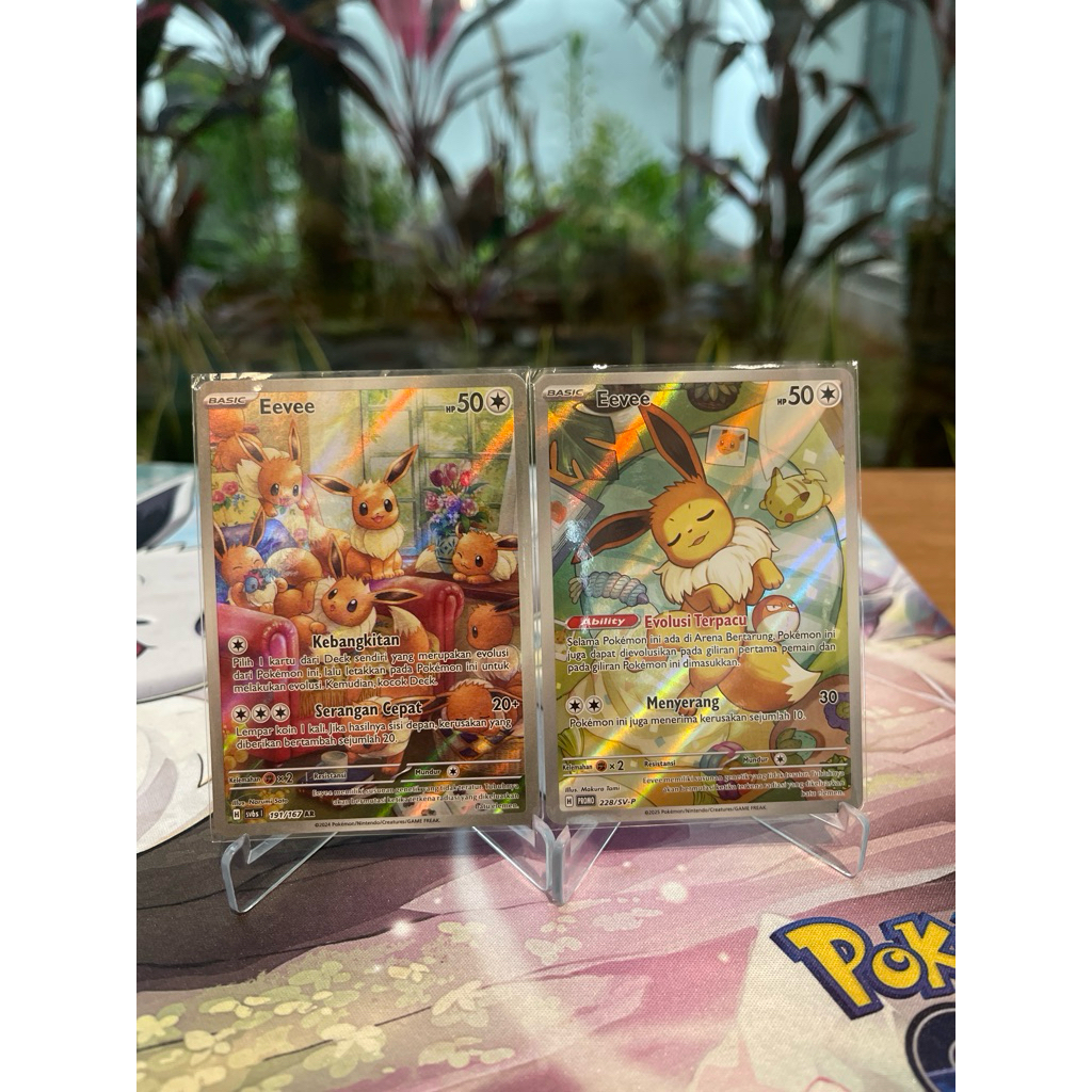 eevee art rare set tcg indo