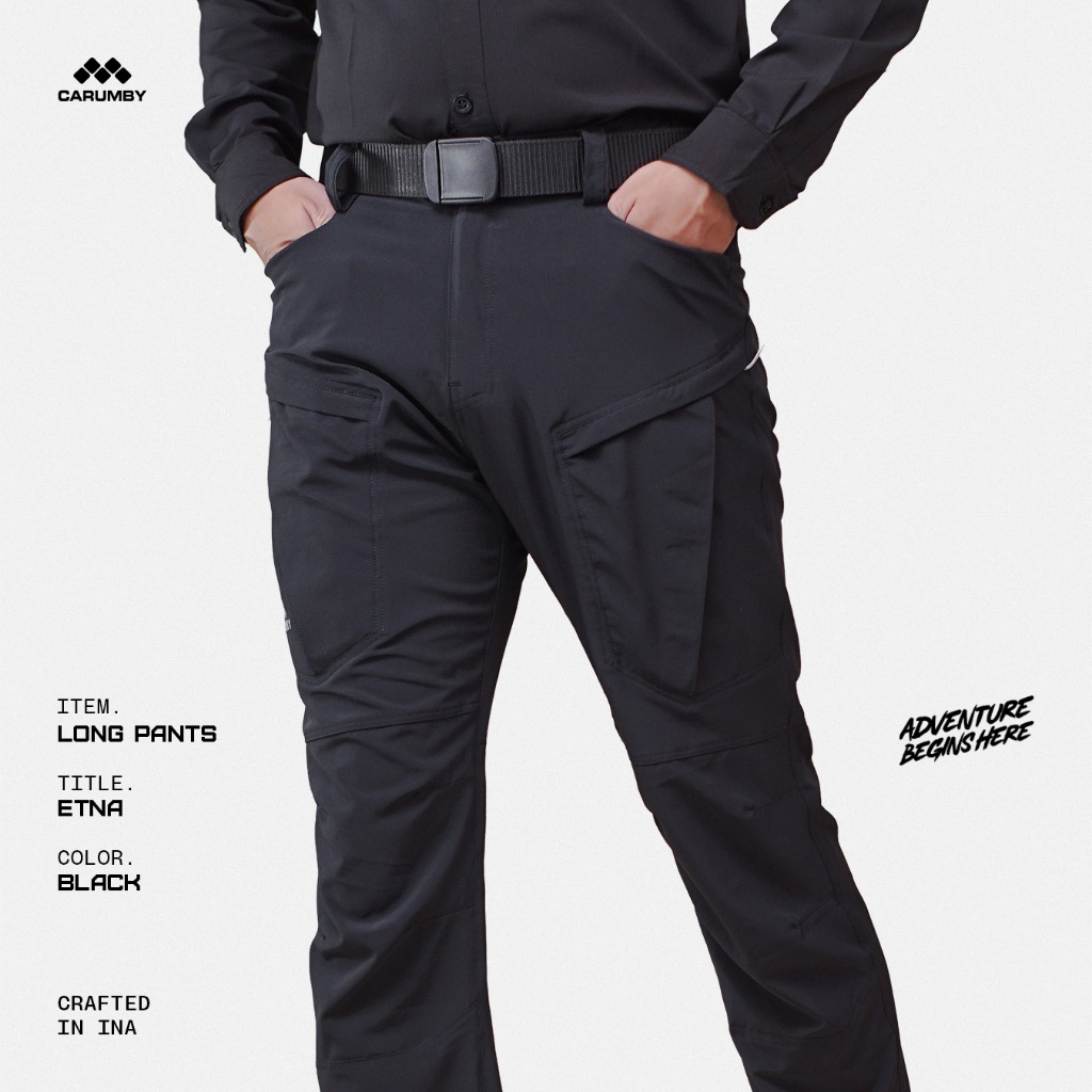 Celana Gunung Slimfit Carumby Etna Hiking Pants Stretch & Quickdry Pria Wanita