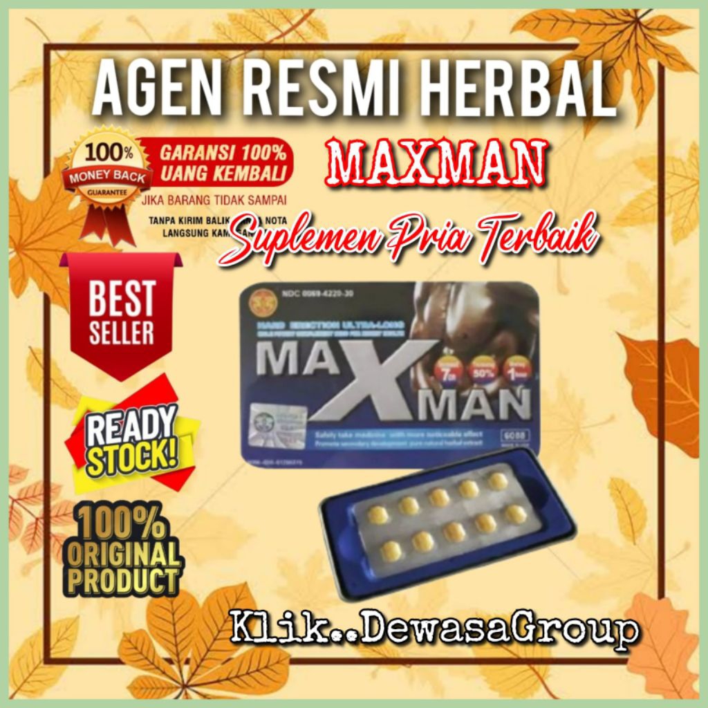 MAX MAN ASLI ORIGINAL SUPLEMEN PRIA TERBAIK