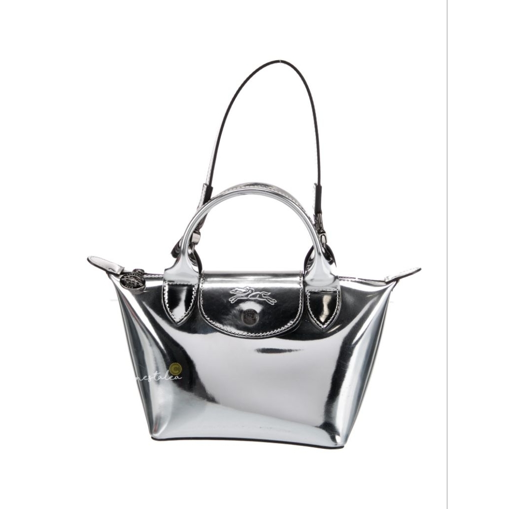 Hand Bag Mini Metallic Top Handle