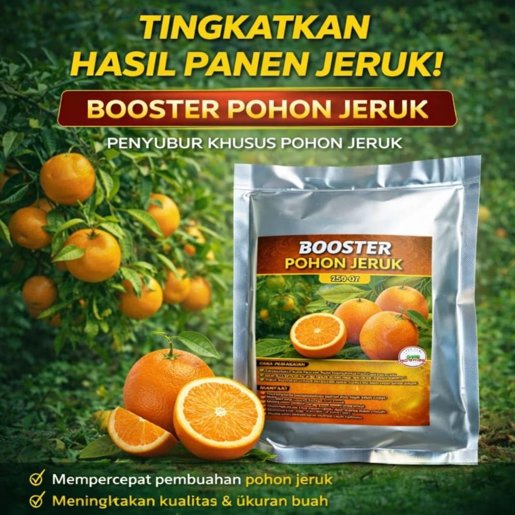 Booster pelebat buah jeruk