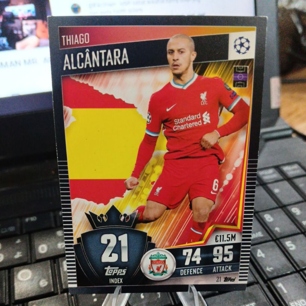 kartu bola match attax 101 ucc 2020 101 Countdown Liverpool