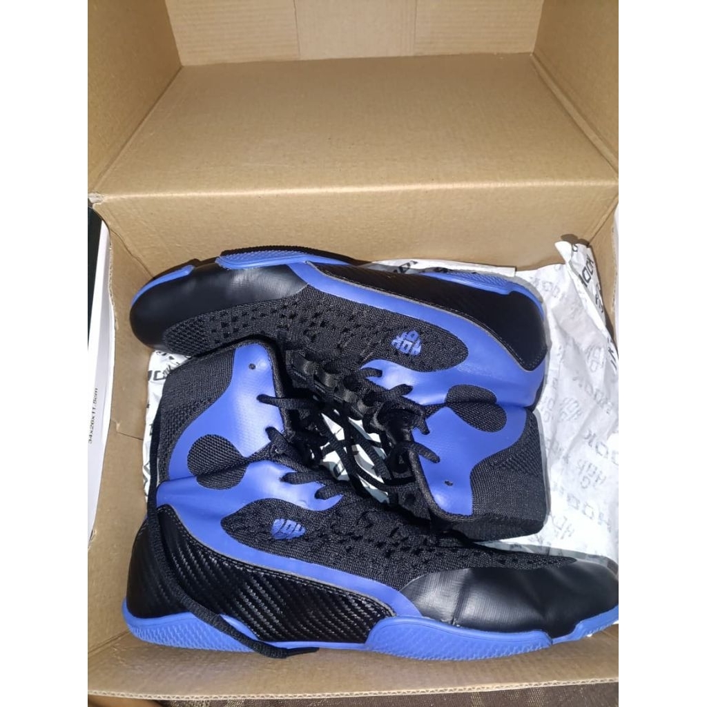sepatu boxing hook second biru
