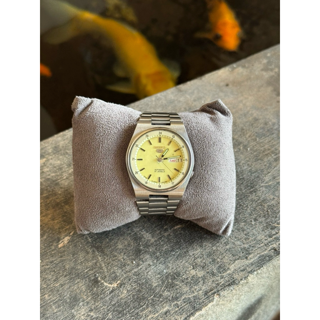 Seiko 5 Railway Luminous Dial Jam Tangan Pria Bekas Original