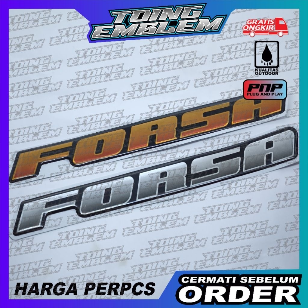 emblem timbul suzuki forsa / emblem bagasi suzuki forsa - SUZUKI LOGO