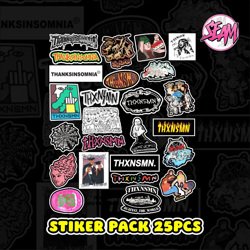 STIKER PACK THANKSINSOMNIA STIKER PACK 25PCS THXNSMN