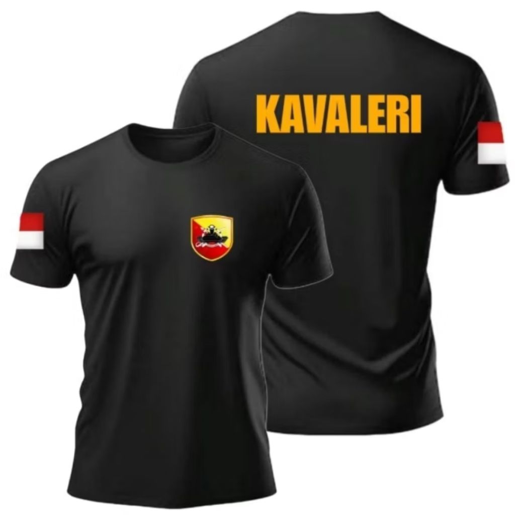 KAOS KAVALERI MODEL TULISAN KUNING // KAVALERI