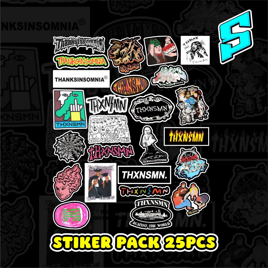 STIKER PACK THANKSINSOMNIA STIKER PACK 25PCS THXNSMN