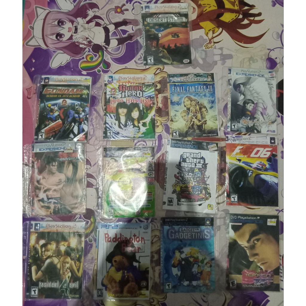 kaset ps2 untest/notest/rongsok