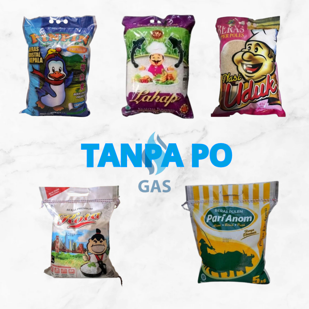 Beras Pinpin Dan Beras Premium Lain Produksi Jawa Timur varian 5Kg & 10Kg (2*5 Kg) Tidak PO Langsung