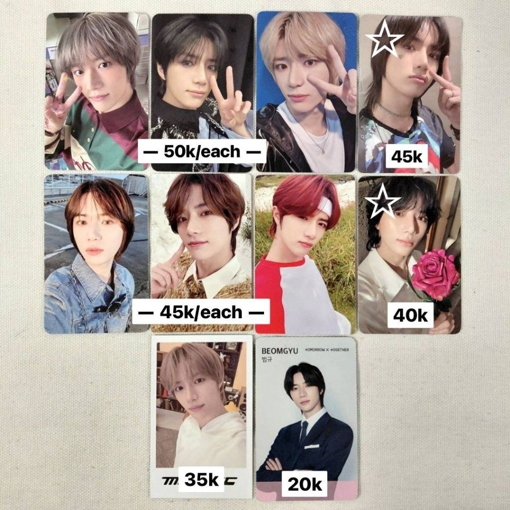 PHOTOCARD PC TXT OFFICIAL AAB BEOMGYU PART 1 MIDSUMMER FREEFALL MOAKIT 2024 2025 DVD ASM DICON FOURT