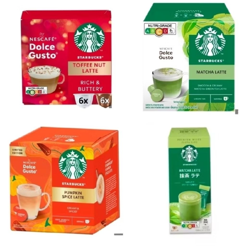 Starbucks Matcha Latte/Toffee Nut/Pumpkin Latte