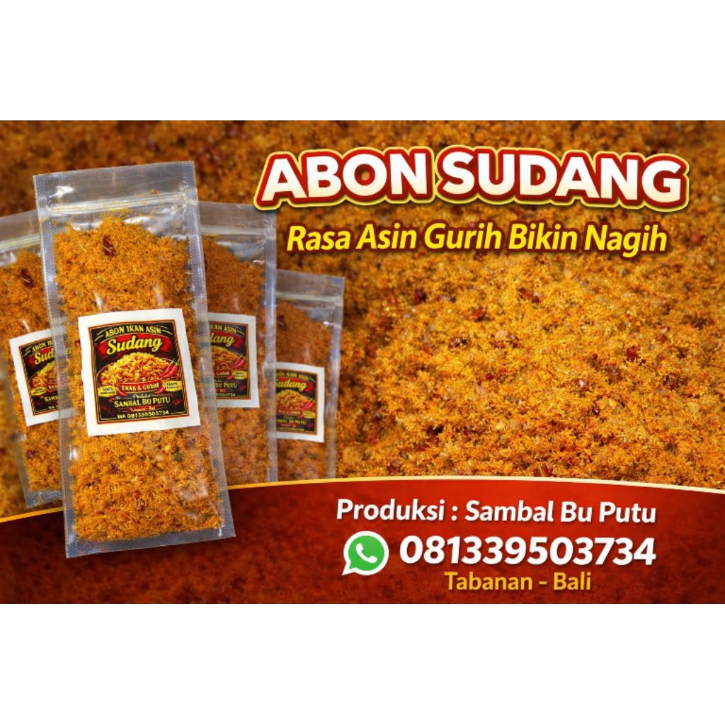 ABON IKAN ASIN/SUDANG/IKAN ASIN JAMBAL ROTI/ASIN GURIH