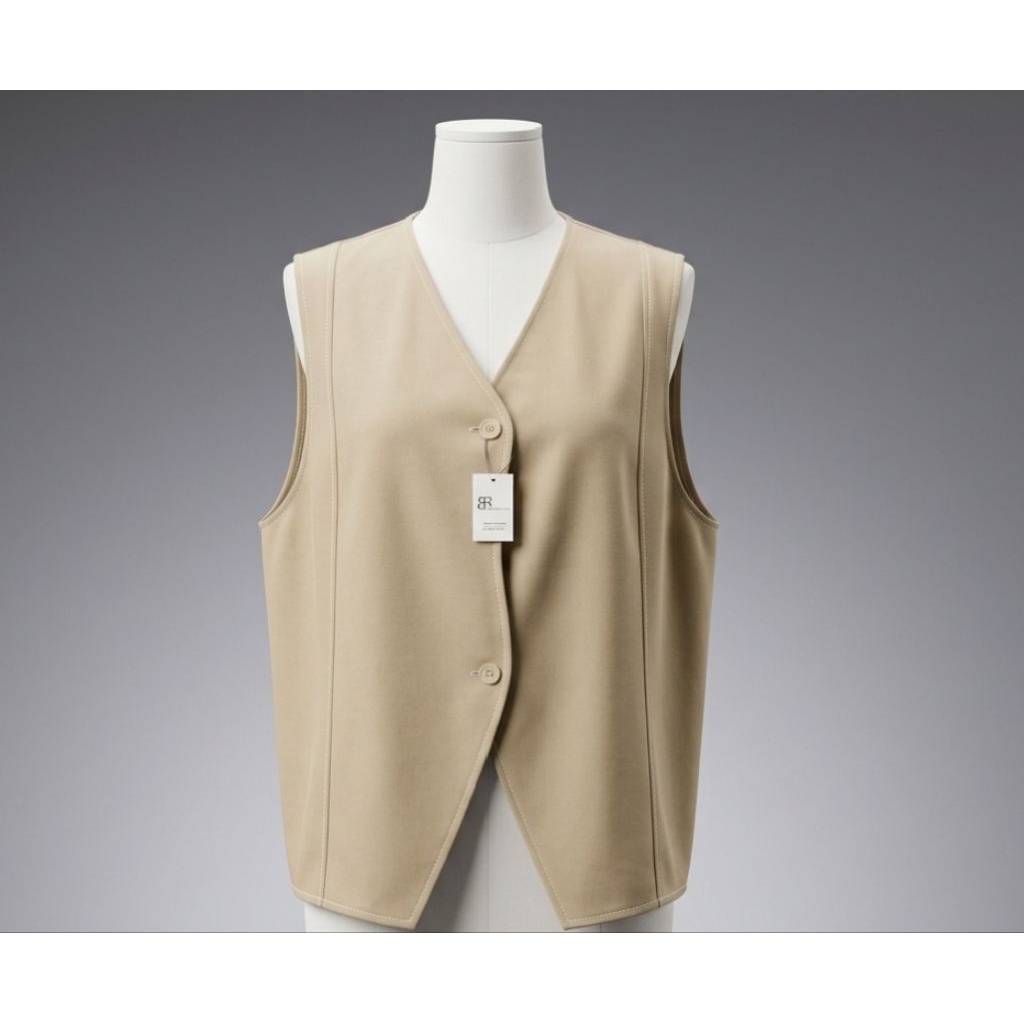 Vest Outer Rompi Wanita Korea Style, Atasan Wanita Kekinian kekinian