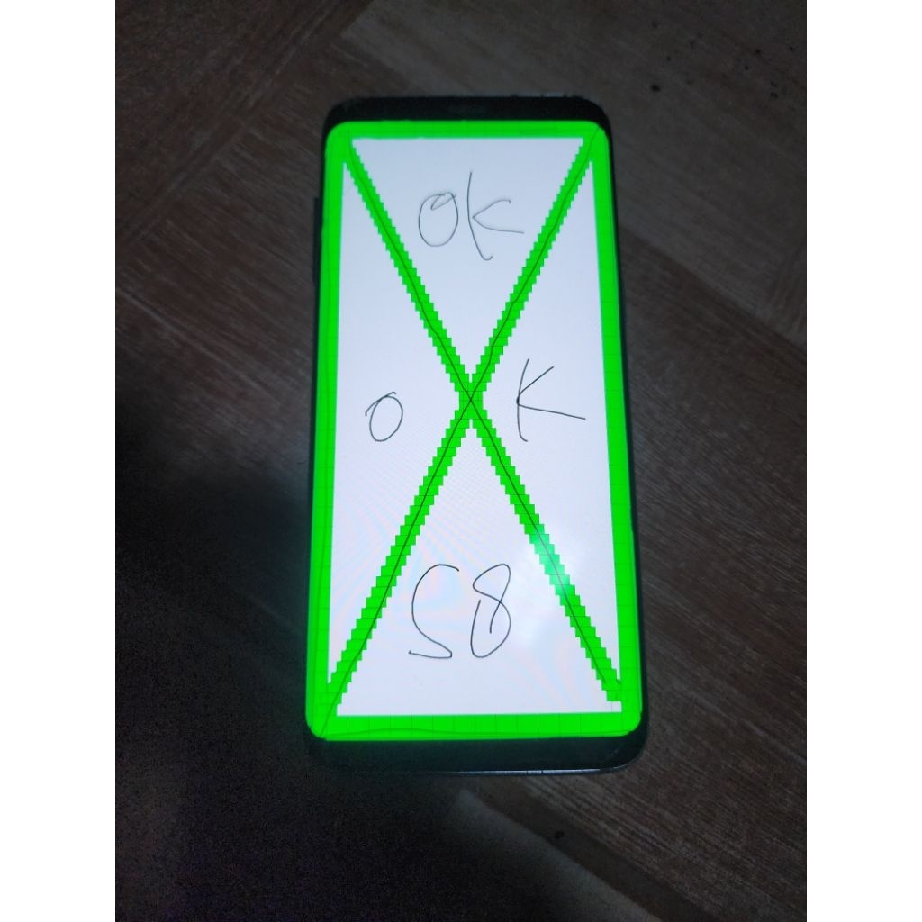 LCD samsung S8 biasa original copotan minus retak kaca normal