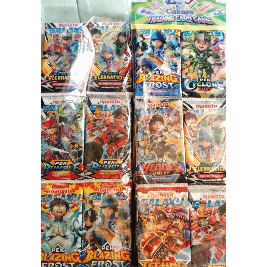 kartu boboiboy galaxy monsta/kartu boboiboy
