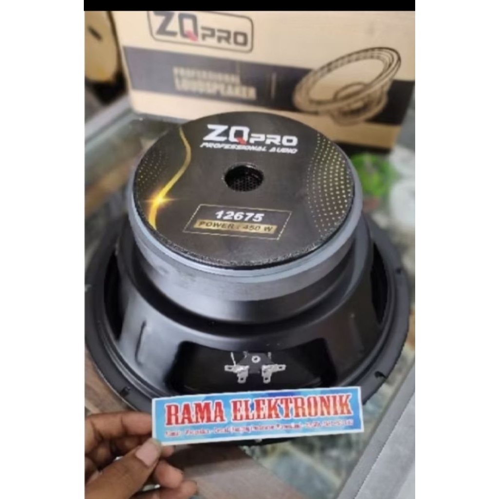 SPIKER ZQ PRO 12675 SPEAKER 12 INCH COIL 3 450 WATT SPEAKER SPIKER ZQPRO ZQ PRO 12675