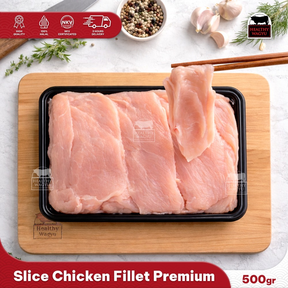 Slice Chicken Fillet Daging Ayam Slice Tipis 500 Gram