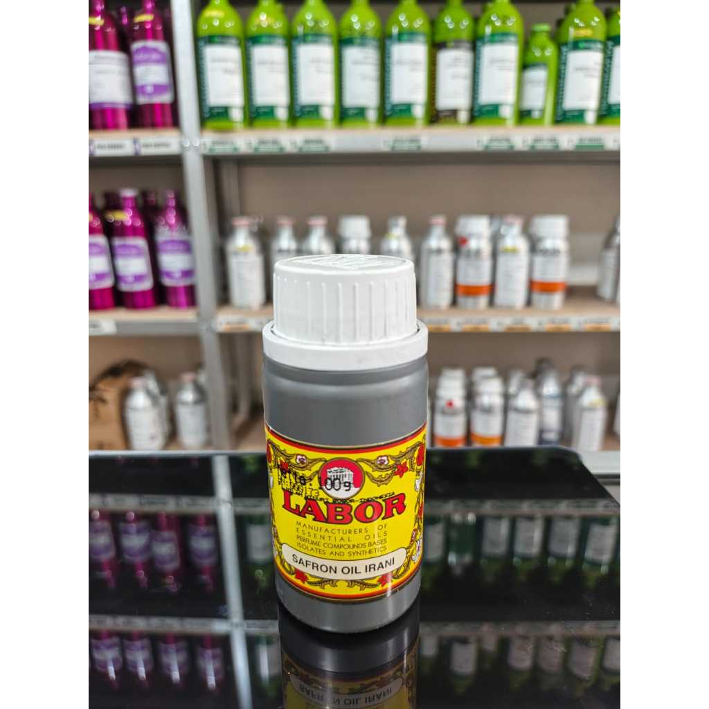 [ Labor ] SAFRON OIL IRANI | Bibit parfum murni original pabrik kemasan 100 Gram - zafaron merah