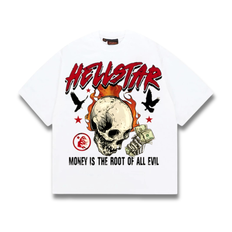 Kaos Oversize Pria Wanita Bahan Katun Combed 16s | HELLSTAR