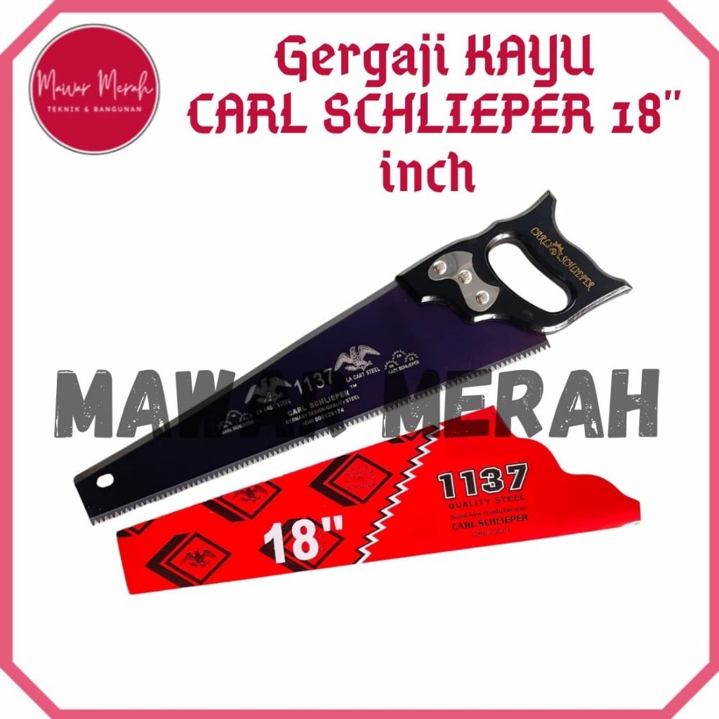 GERGAJI KAYU CAP MATA ORIGINAL CARL SCHLIEPER 18 INCH GRAJI KAYU TAJAM