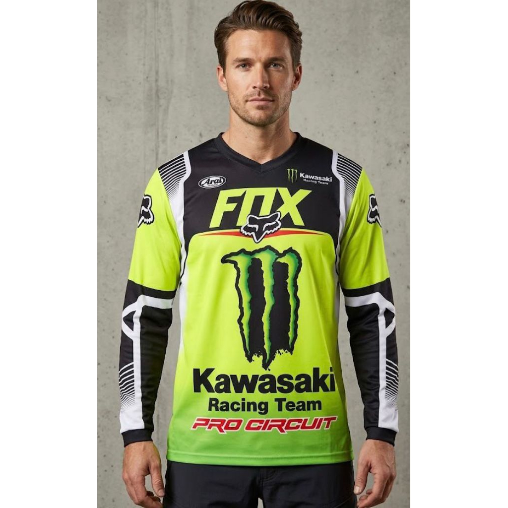 Kaos Jersey Pria Dewasa Lengan Panjang Berburu Hunting Motocross Trail Mancing Fishing Ukuran M L XL