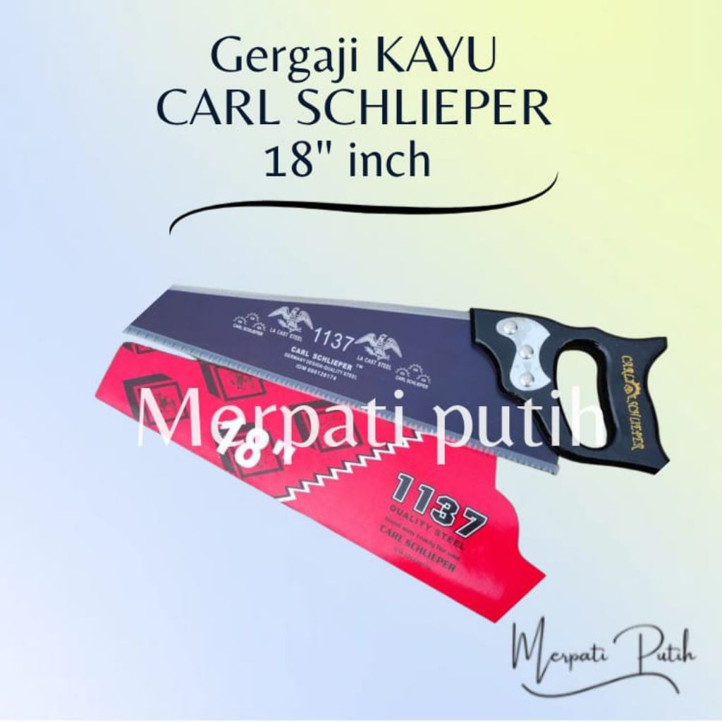 GERGAJI KAYU CAP MATA ORIGINAL CARL SCHLIEPER 18 INCH GRAJI KAYU TAJAM