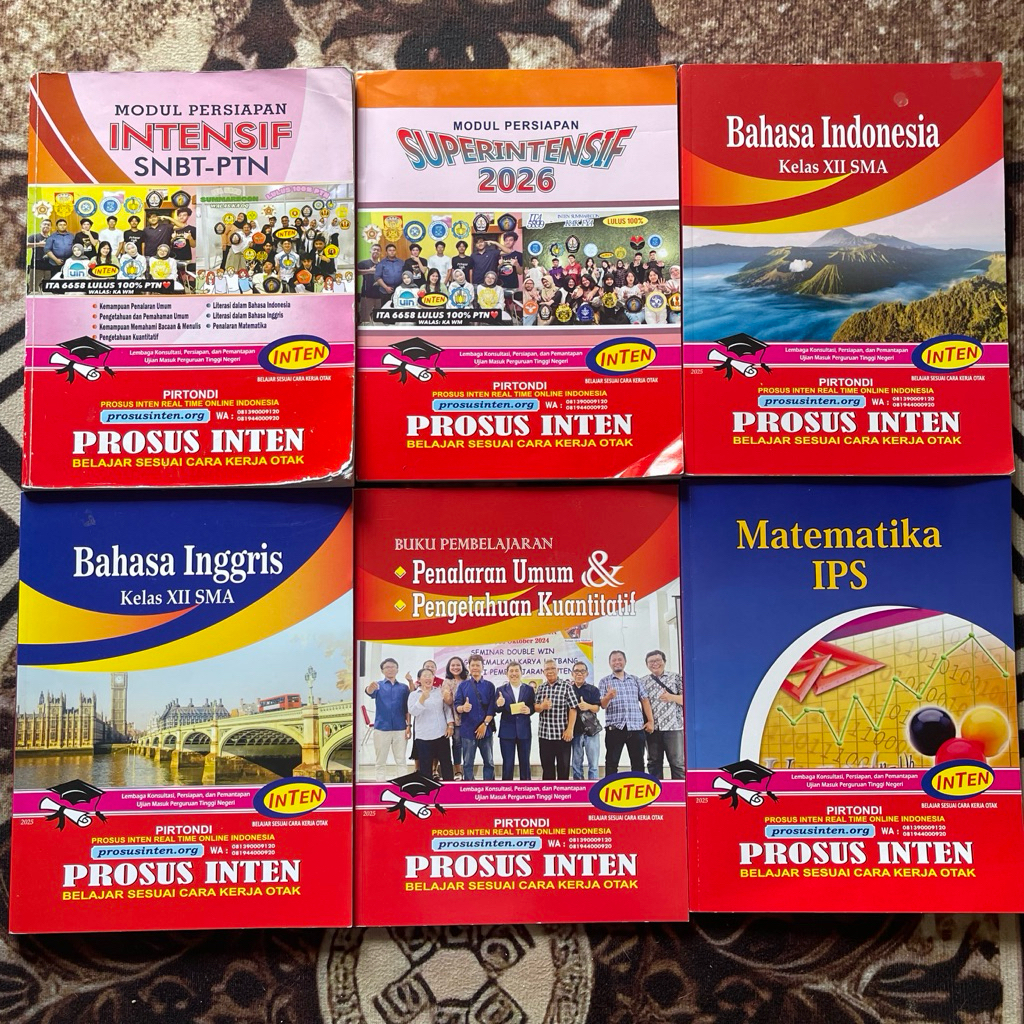 [BACA DESK] BUKU MODUL INTEN NEW BUKAN PRELOVED BARU TAHUN AJARAN 2025 2026 UTBK SNBT