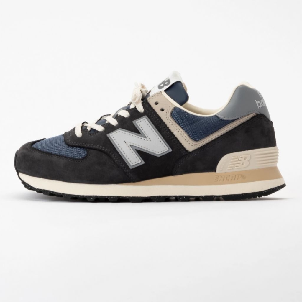 Sepatu Sneakers New Balance 574 - Black Cement Original 100% BNIB (Resmi PT. MAP)
